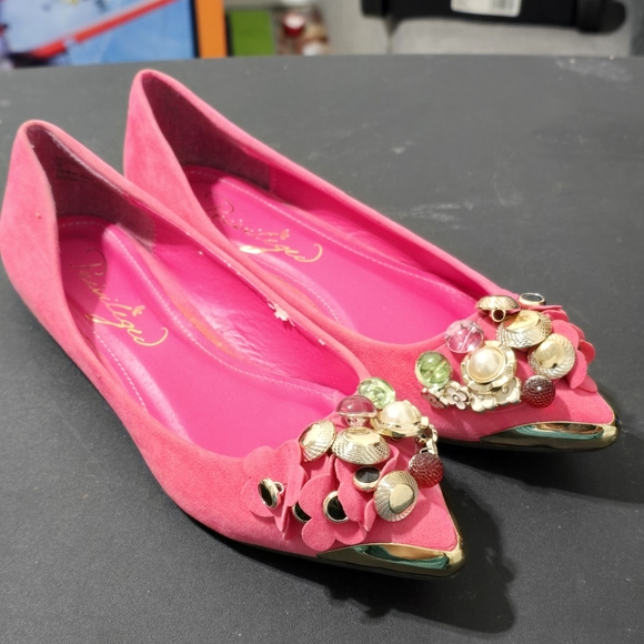 Pivileged Shoes - Fuchsia Ballerina Flats Shoes sz 7